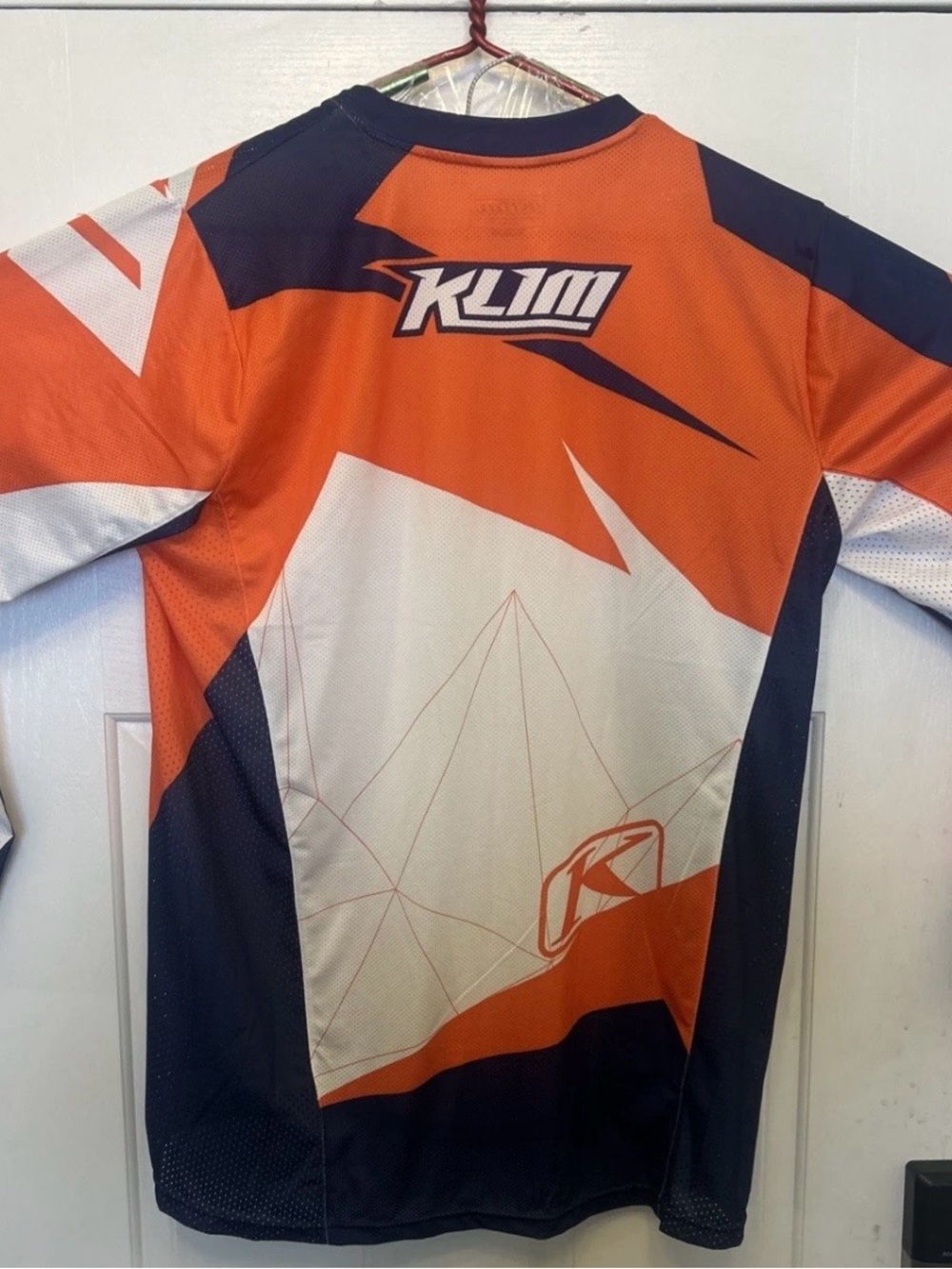 Klim XC Series Jersey Mens Large Navy/Orange/White Mesh Motocross Racing Large - Picture 4 of 5